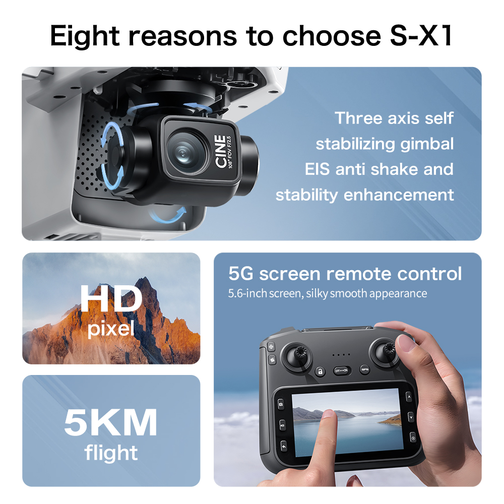 طائرة لينوفو S-X1 بدون طيار 8K - مراجعة Rc Hobby China وسعره