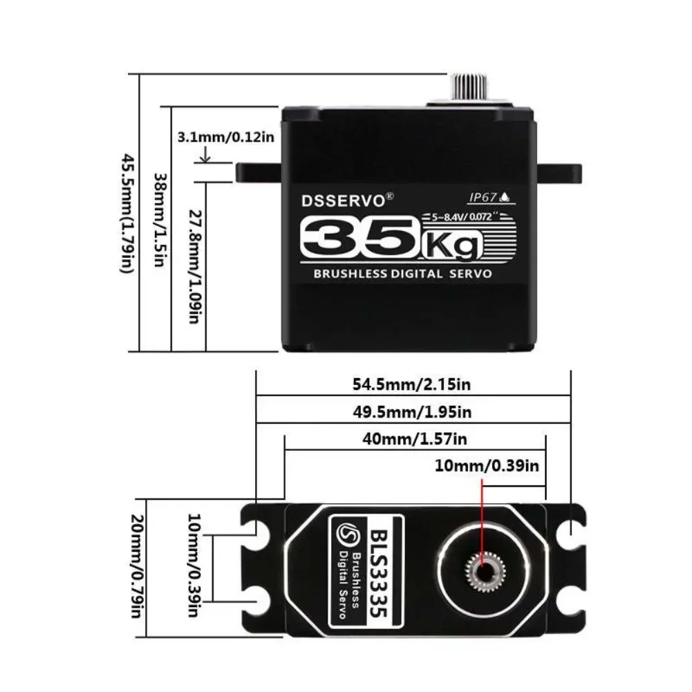 35 كجم BLS3335 محرك معزز رقمي  - مراجعة Rc Hobby Motors وسعره